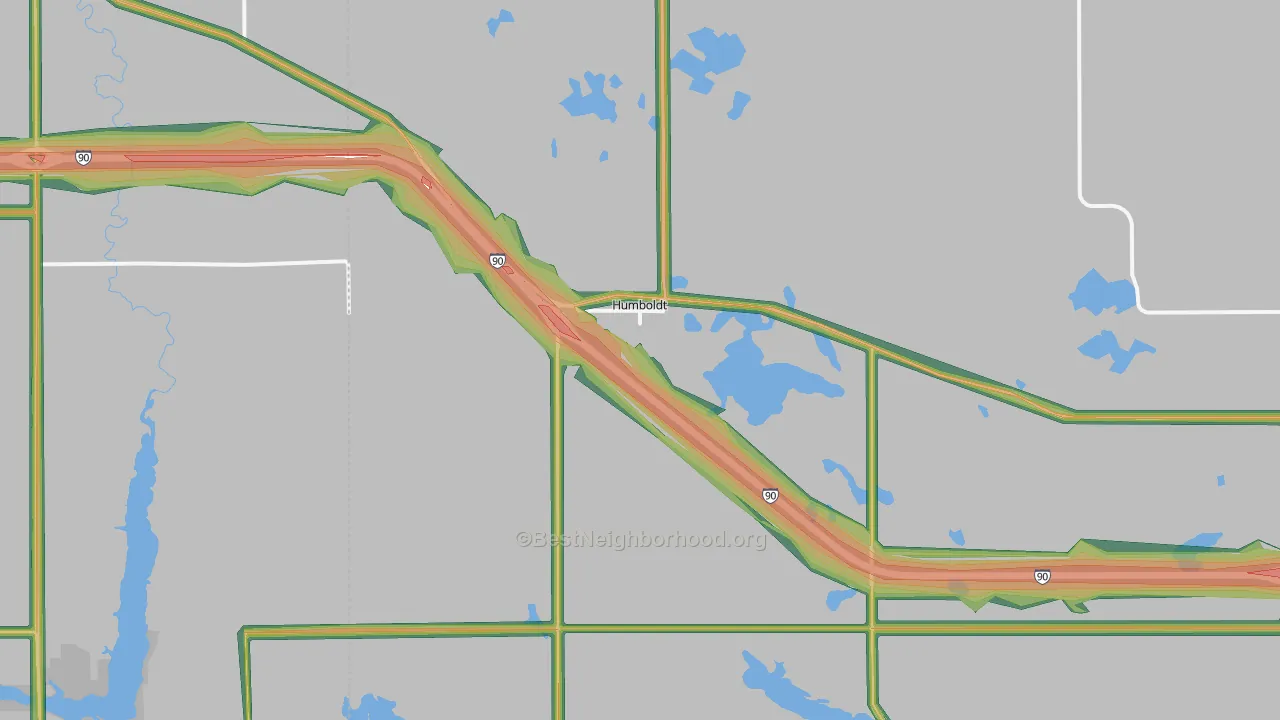 57035, SD Map of Noise Levels in 57035