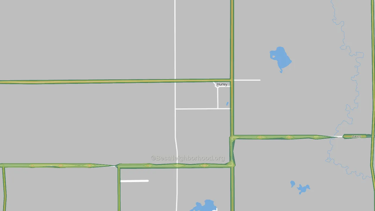57036, SD Map of Noise Levels in 57036