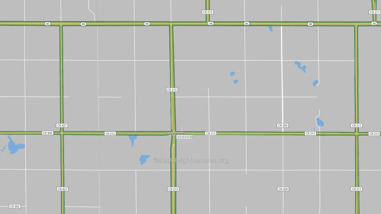 57040, SD Map of Noise Levels in 57040