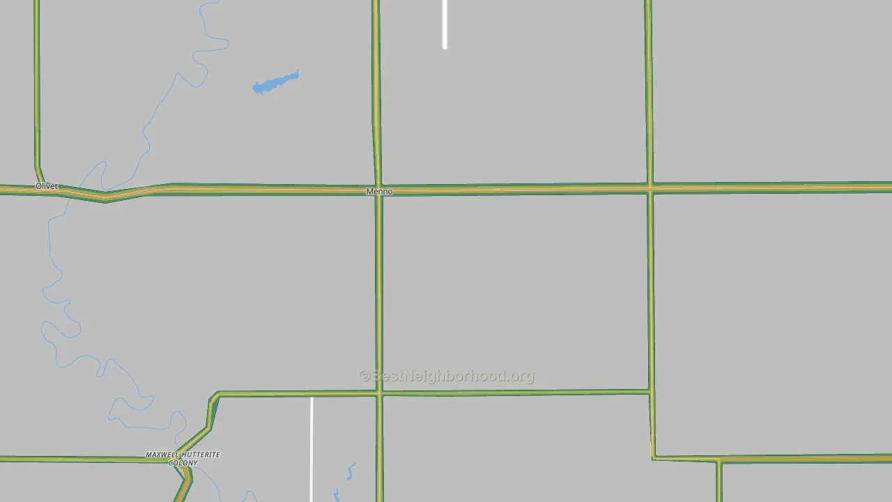 57045, SD Map of Noise Levels in 57045