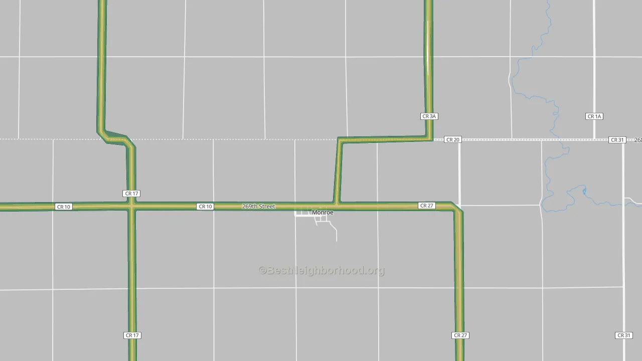 57047, SD Map of Noise Levels in 57047