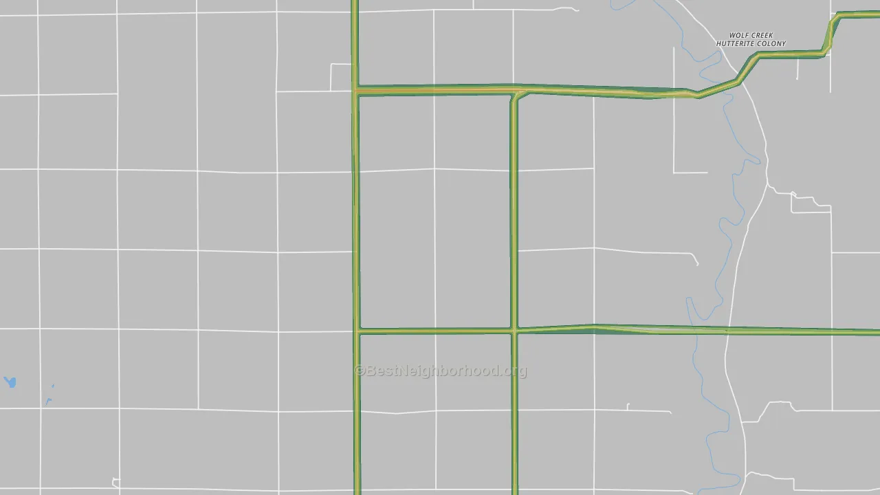 57052, SD Map of Noise Levels in 57052