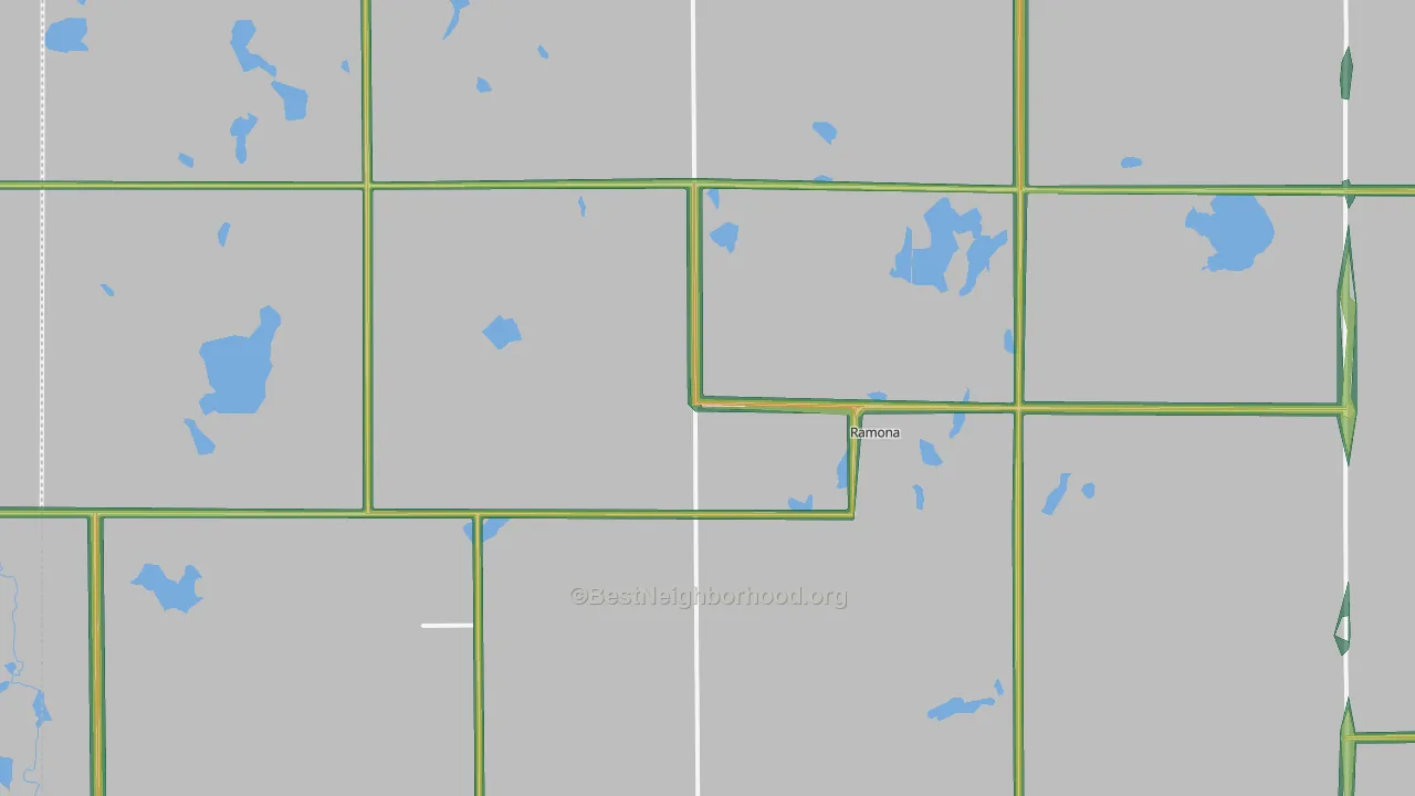 57054, SD Map of Noise Levels in 57054