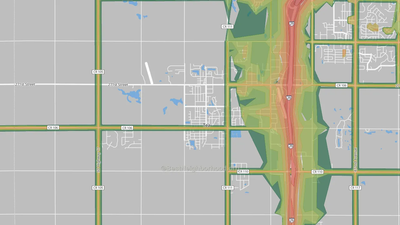 57064, SD Map of Noise Levels in 57064