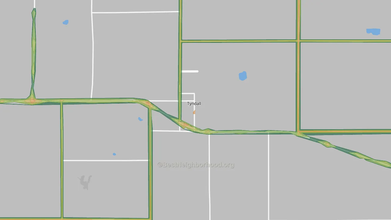 57066, SD Map of Noise Levels in 57066
