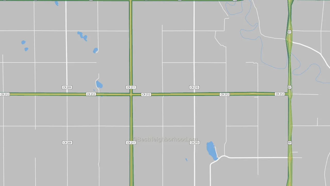 57067, SD Map of Noise Levels in 57067