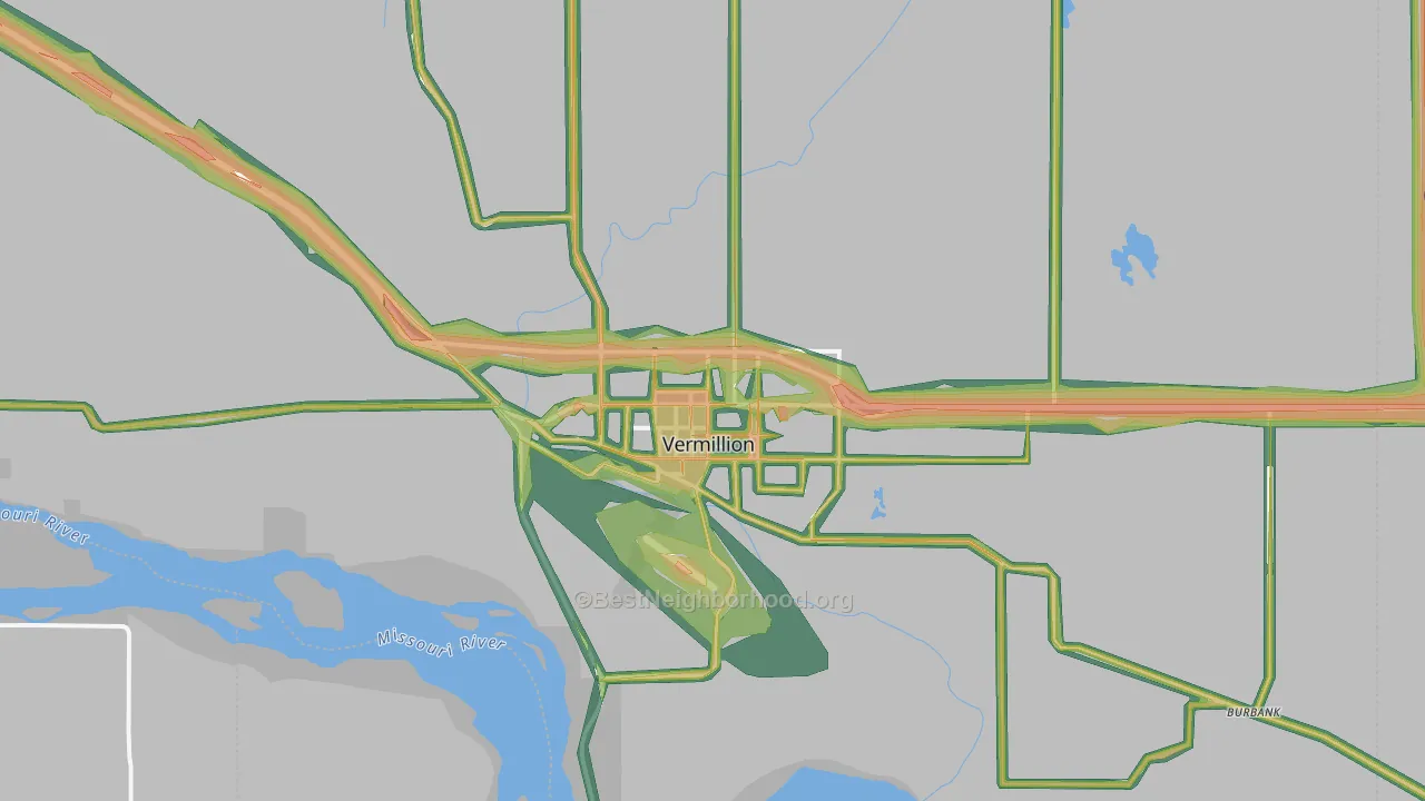 57069, SD Map of Noise Levels in 57069