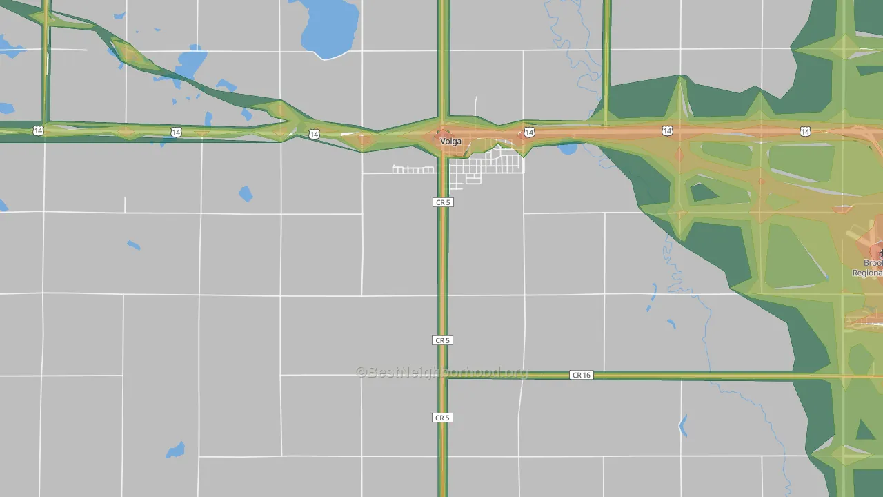 57071, SD Map of Noise Levels in 57071