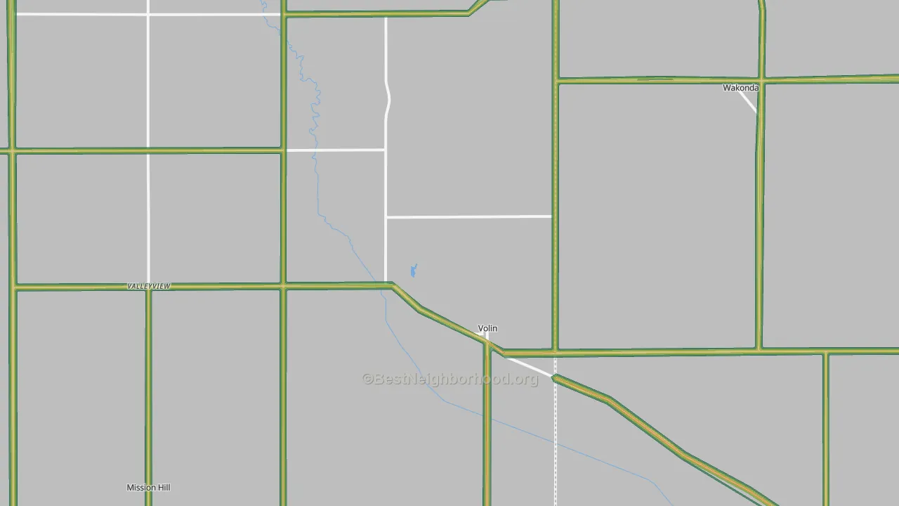 57072, SD Map of Noise Levels in 57072