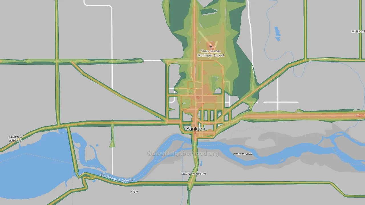 57078, SD Map of Noise Levels in 57078