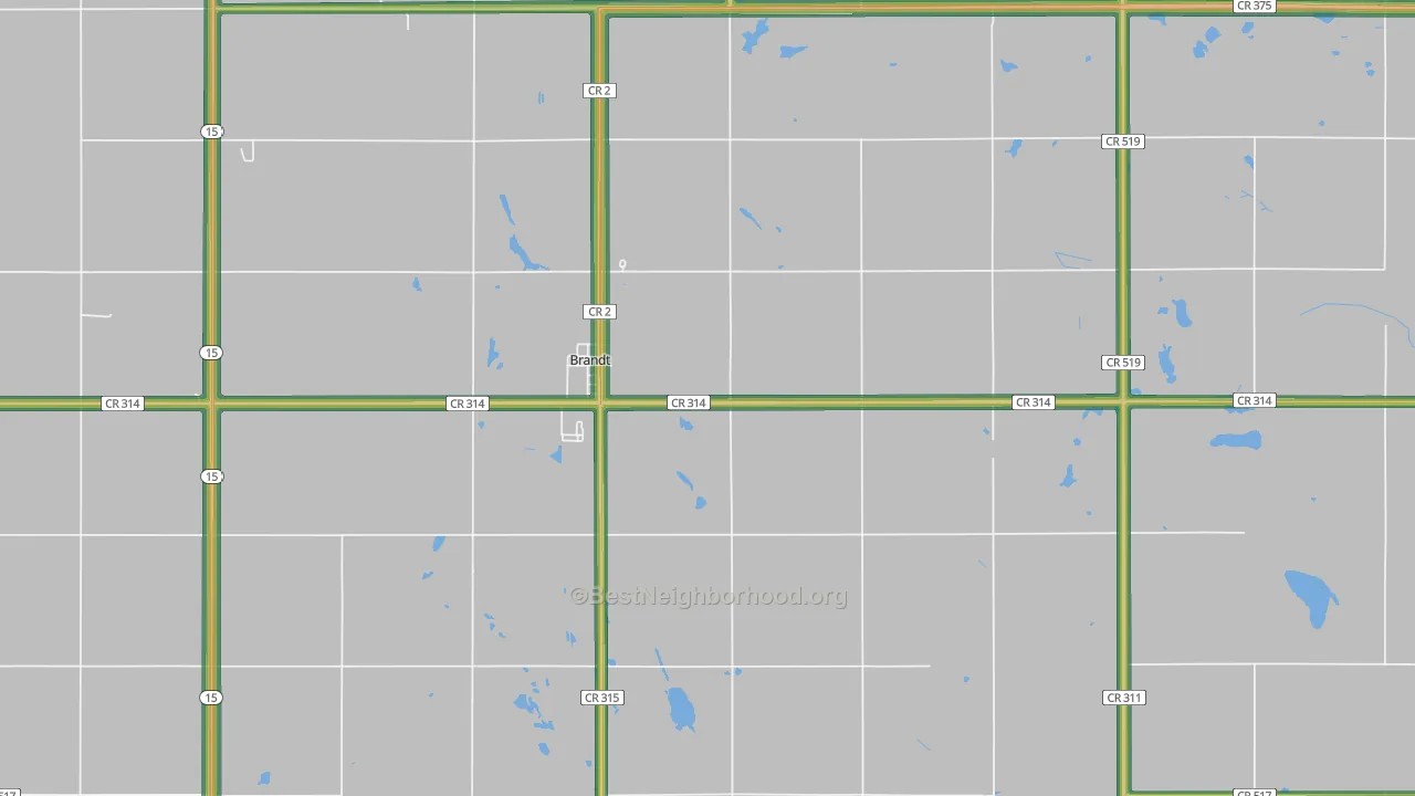 57218, SD Map of Noise Levels in 57218