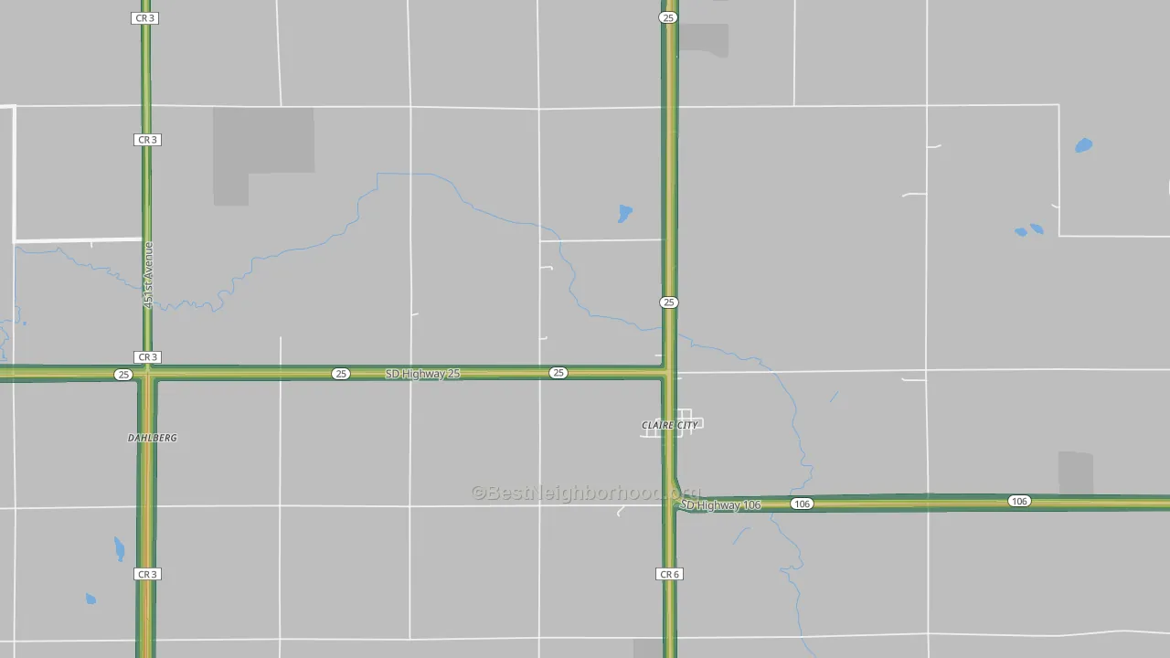 57224, SD Map of Noise Levels in 57224