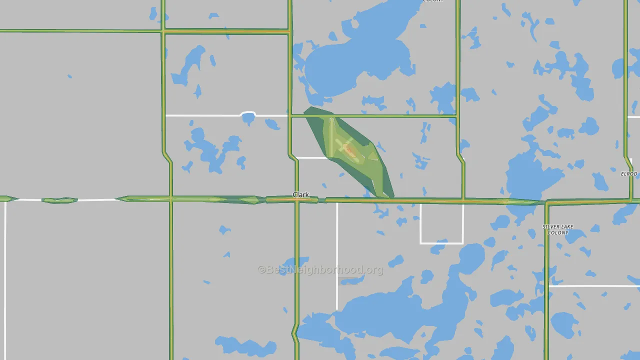 57225, SD Map of Noise Levels in 57225