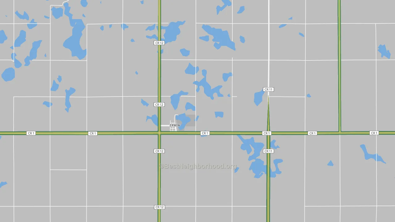 57233, SD Map of Noise Levels in 57233