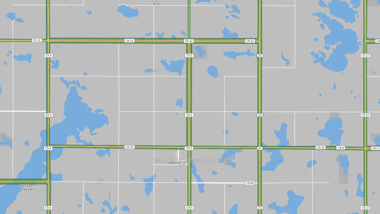 57236, SD Map of Noise Levels in 57236