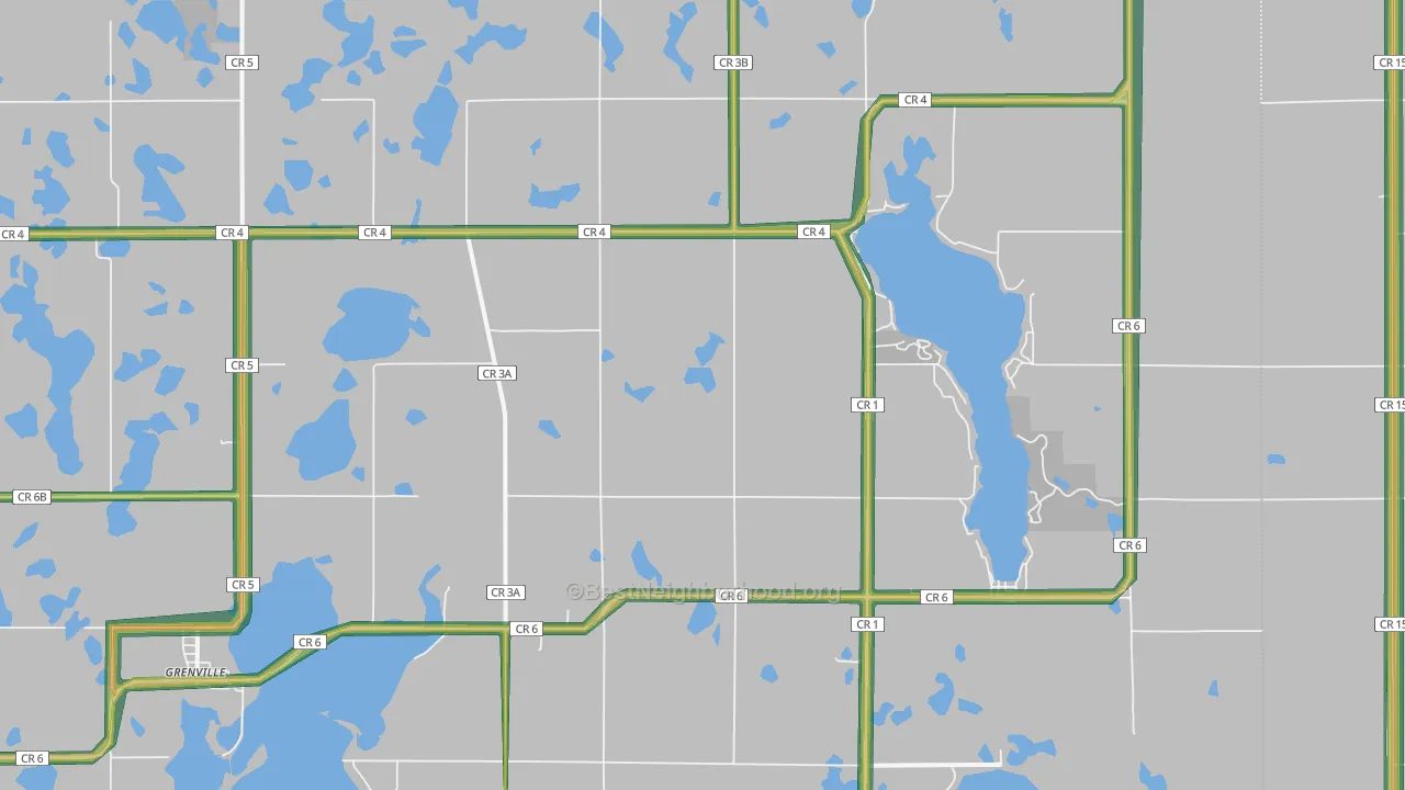 57239, SD Map of Noise Levels in 57239