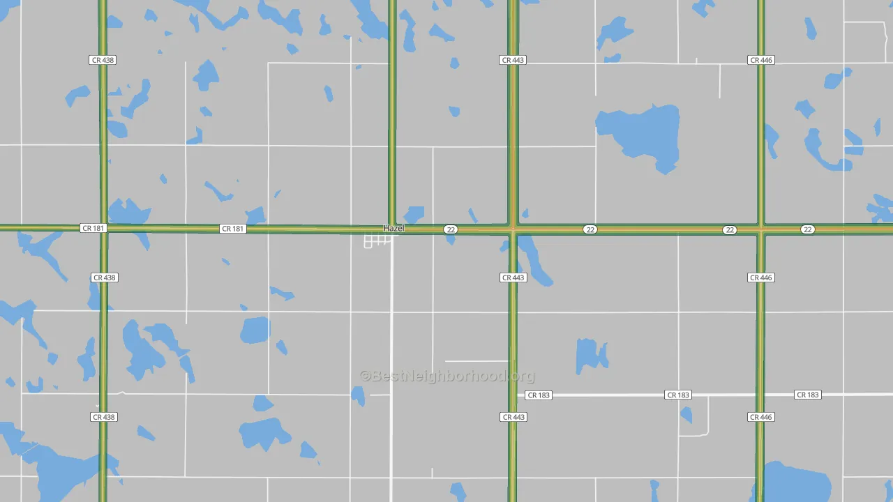 57242, SD Map of Noise Levels in 57242