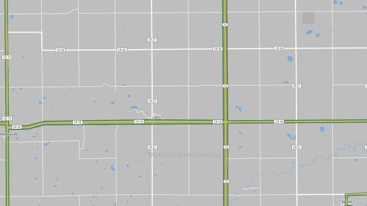 57246, SD Map of Noise Levels in 57246