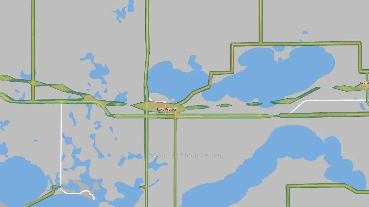 57249, SD Map of Noise Levels in 57249