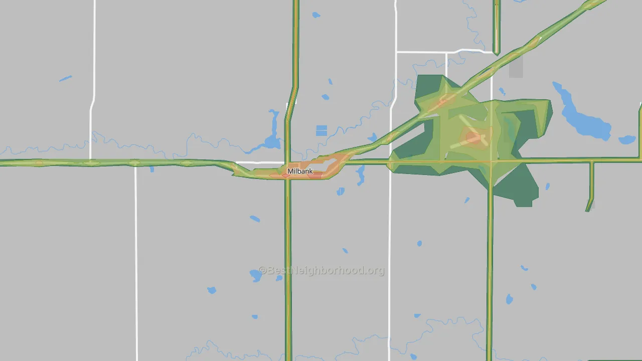 57252, SD Map of Noise Levels in 57252
