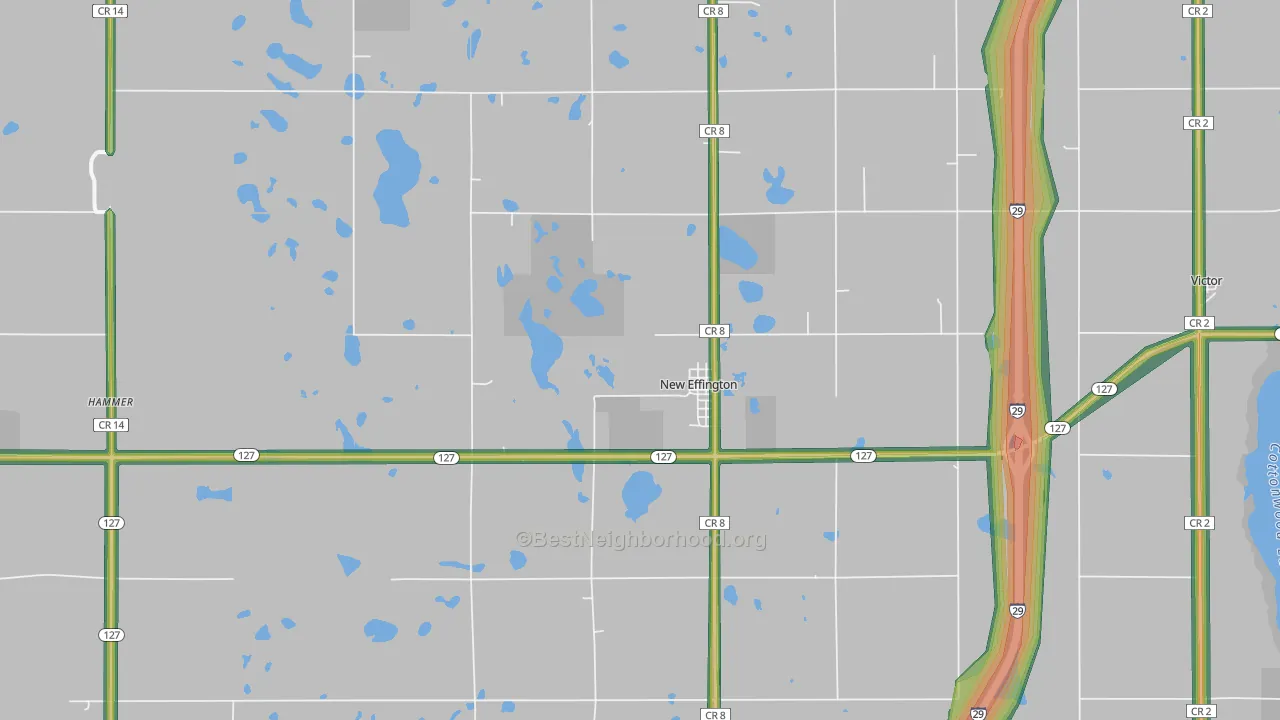 57255, SD Map of Noise Levels in 57255