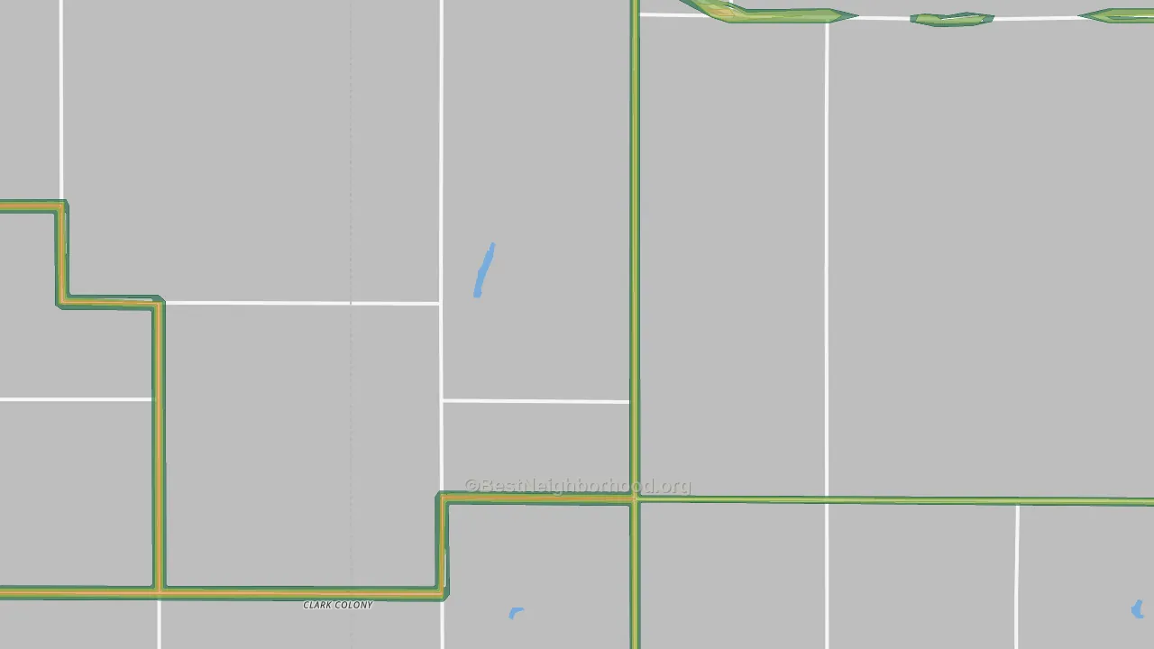 57258, SD Map of Noise Levels in 57258