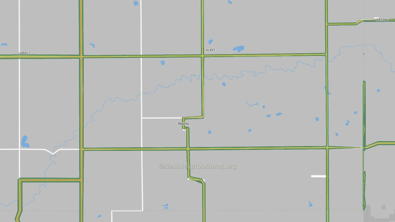 57259, SD Map of Noise Levels in 57259