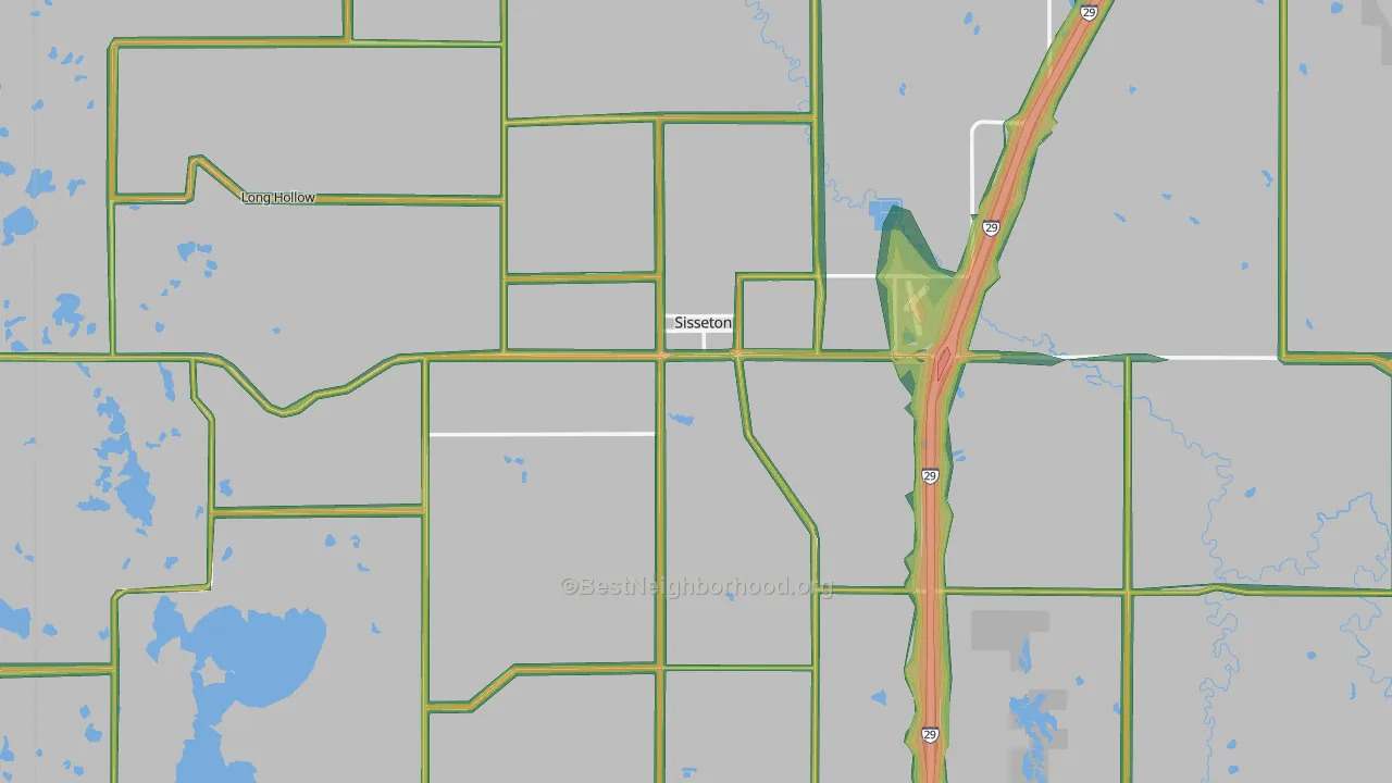 57262, SD Map of Noise Levels in 57262