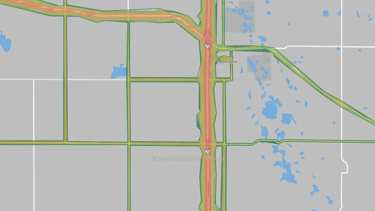 57266, SD Map of Noise Levels in 57266