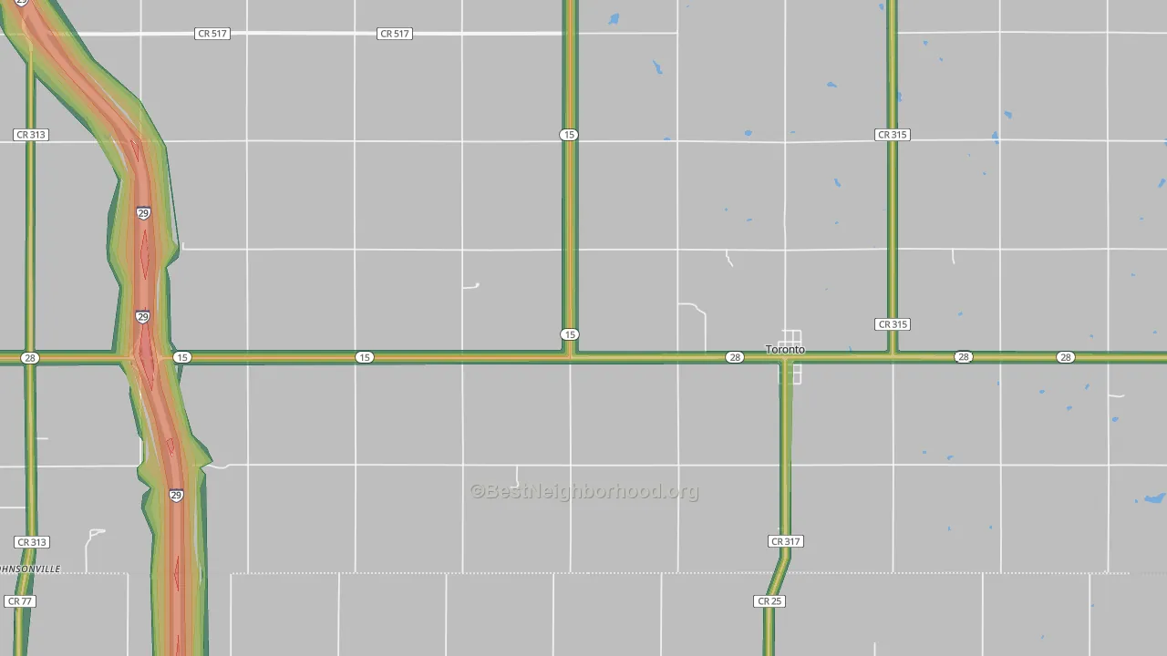 57268, SD Map of Noise Levels in 57268