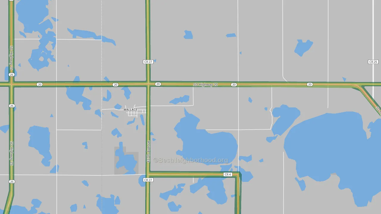 57272, SD Map of Noise Levels in 57272