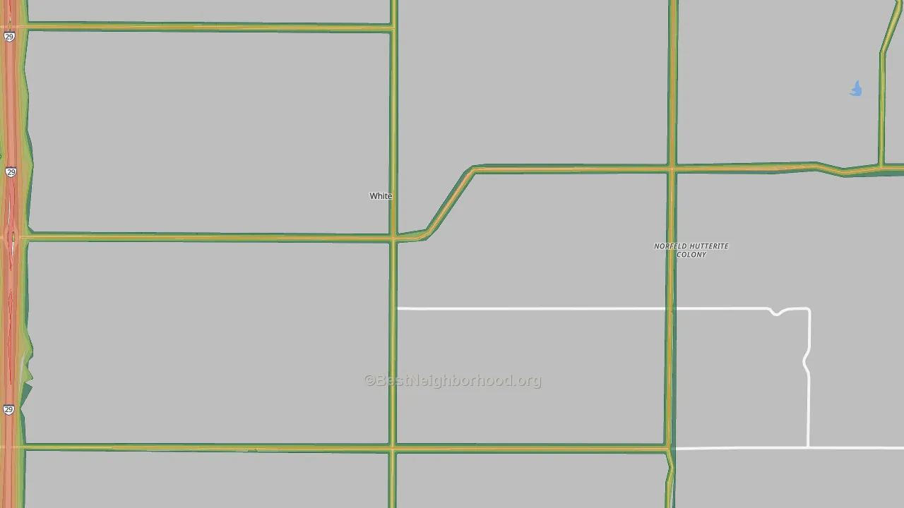 57276, SD Map of Noise Levels in 57276