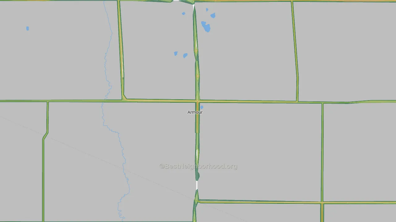 57313, SD Map of Noise Levels in 57313