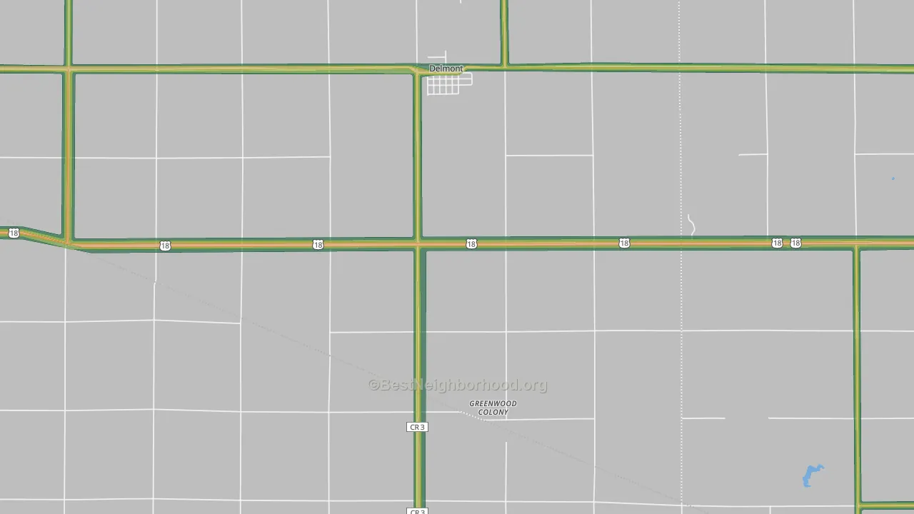 57330, SD Map of Noise Levels in 57330