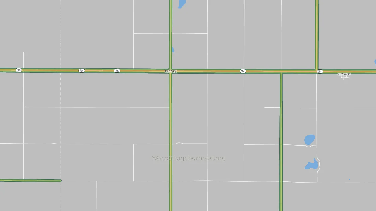 57337, SD Map of Noise Levels in 57337