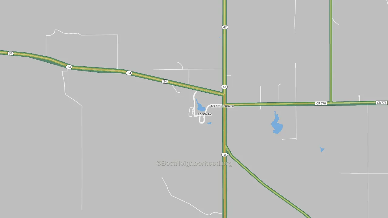 57346, SD Map of Noise Levels in 57346