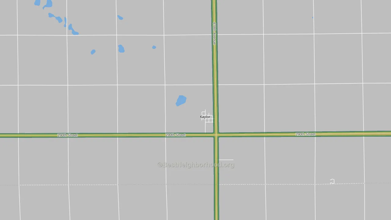 57354, SD Map of Noise Levels in 57354