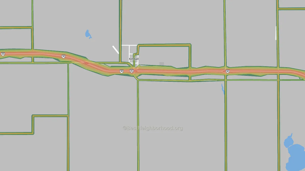 57355, SD Map of Noise Levels in 57355