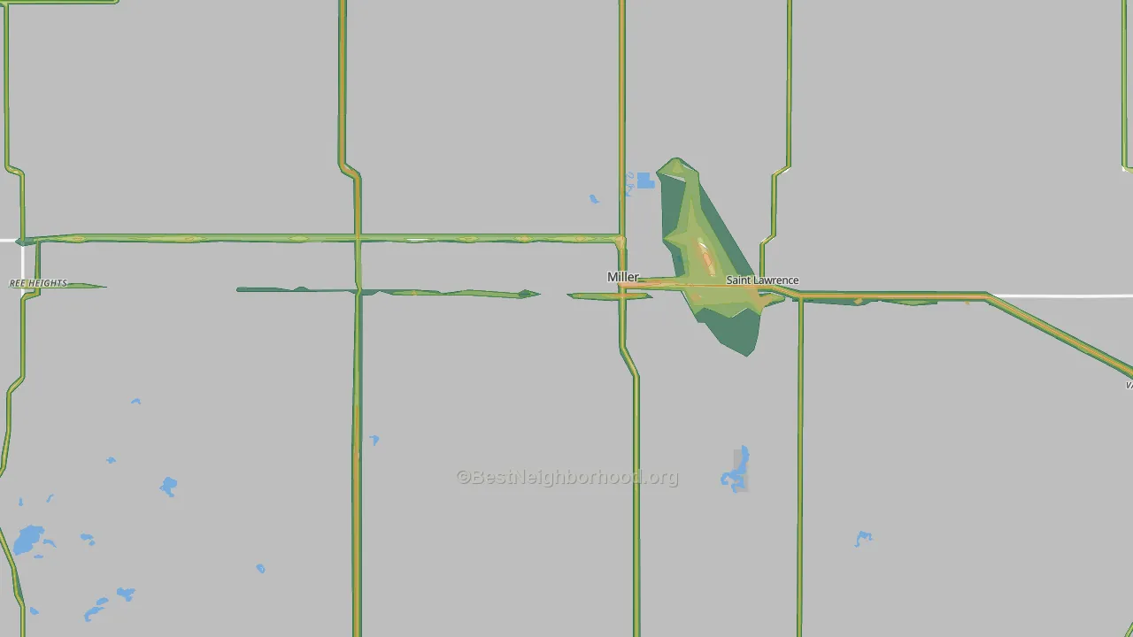 57362, SD Map of Noise Levels in 57362