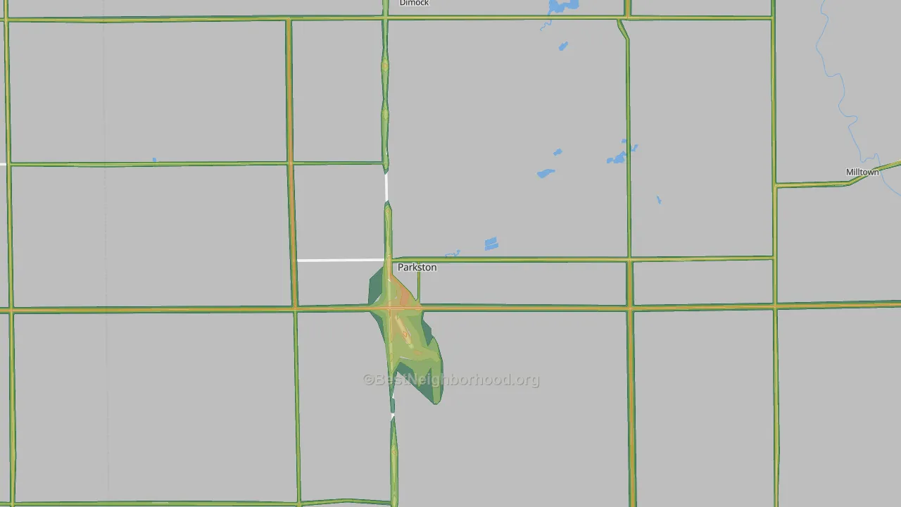 57366, SD Map of Noise Levels in 57366