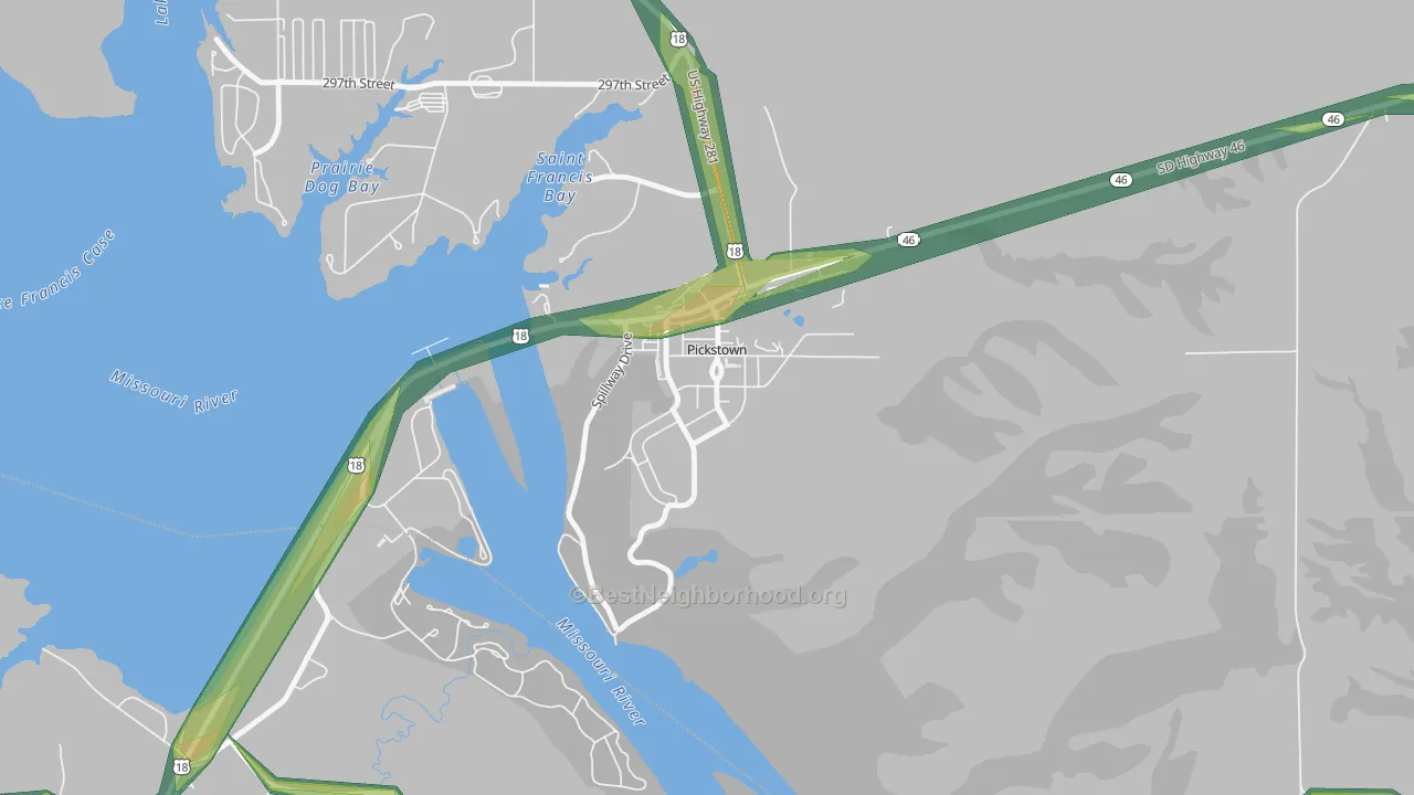 57367, SD Map of Noise Levels in 57367