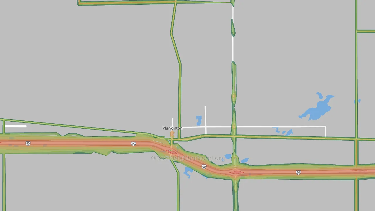 57368, SD Map of Noise Levels in 57368