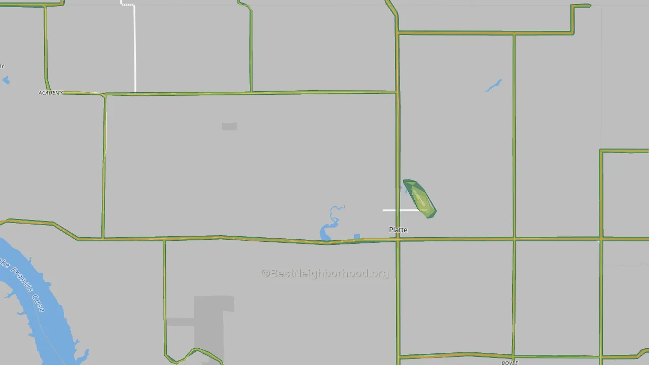 57369, SD Map of Noise Levels in 57369