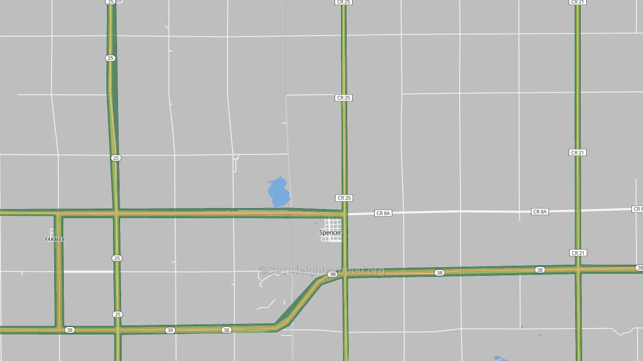 57374, SD Map of Noise Levels in 57374