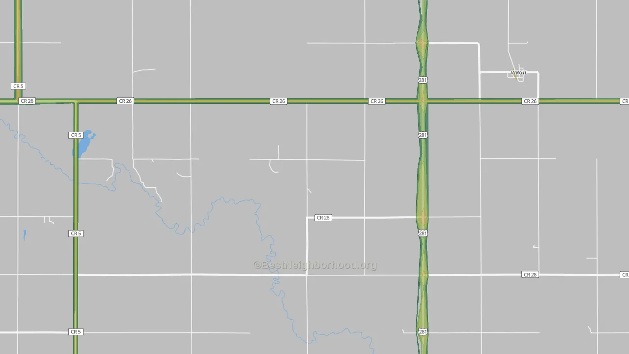 57379, SD Map of Noise Levels in 57379