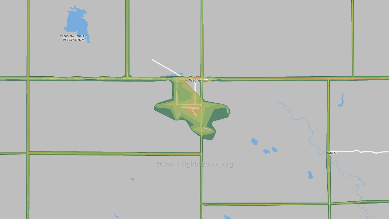 57380, SD Map of Noise Levels in 57380