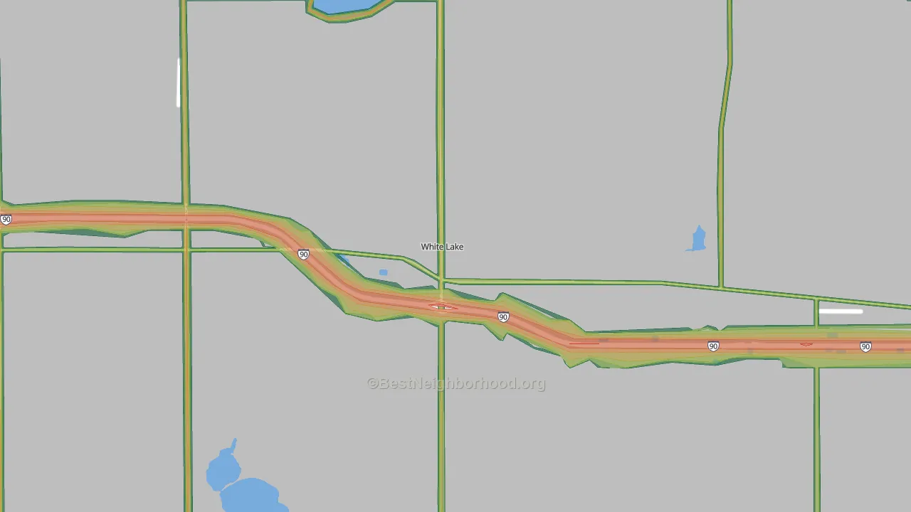 57383, SD Map of Noise Levels in 57383