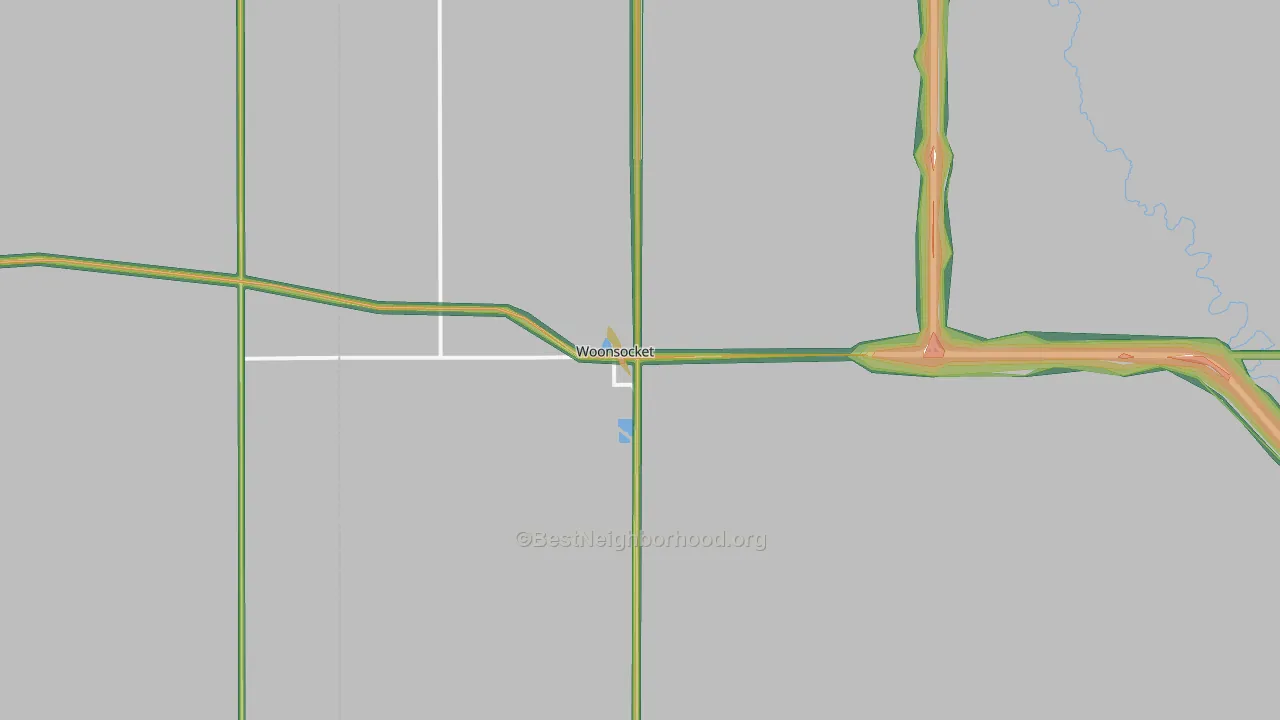 57385, SD Map of Noise Levels in 57385