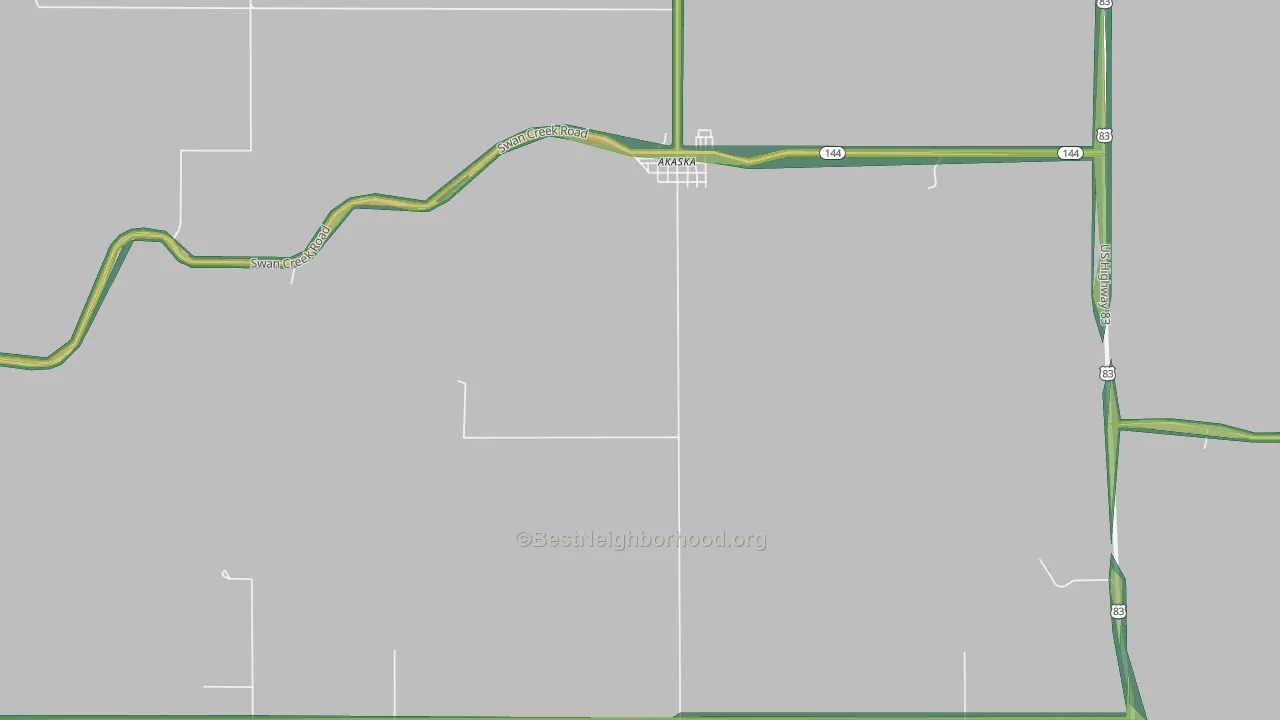 57420, SD Map of Noise Levels in 57420