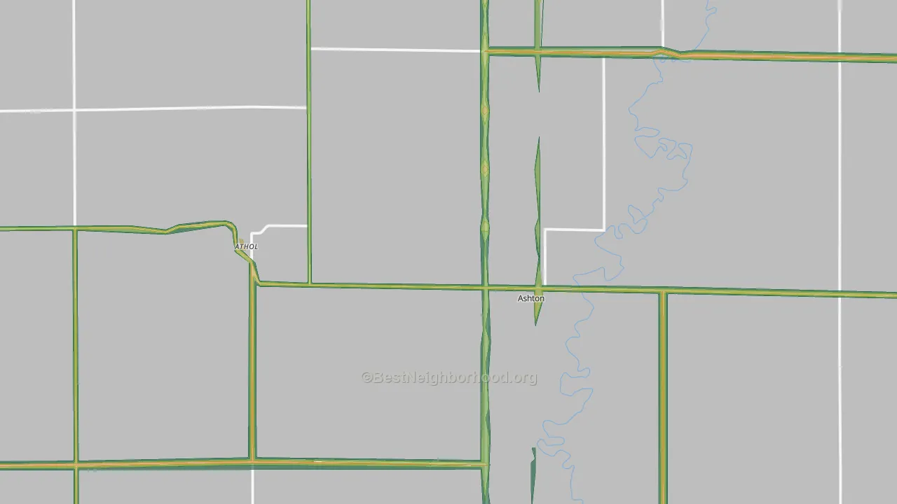 57424, SD Map of Noise Levels in 57424